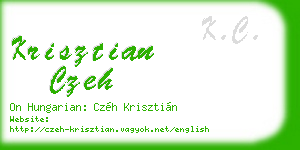 krisztian czeh business card